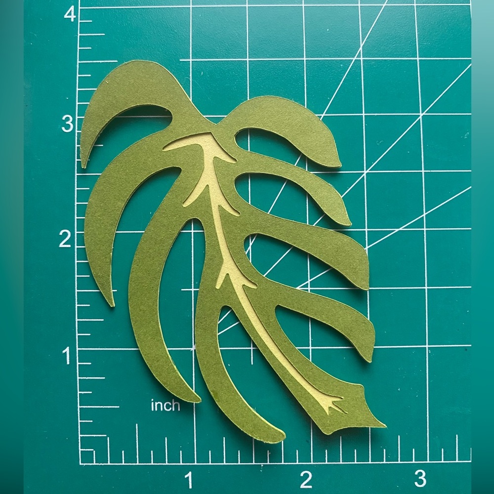 3D Magnet Mini Monstera Tropical Leaf